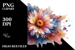 Shiny Gerbera Flower PNG Product Image 2