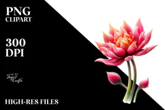Tulip with Watercolor Splash PNG Product Image 2