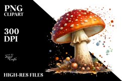 Detailed Magical Mushroom, Transparent PNG Product Image 1