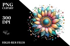 Detailed Sunflower in Material PNG Product Image 3
