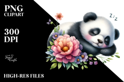 Sleeping Panda Baby PNG Product Image 2