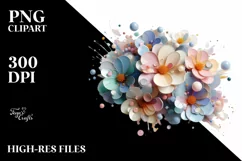 Glossy Impatiens Made of Material PNG Product Image 3