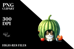 Fruit Rainbow Cat House Illustration Product Image 2