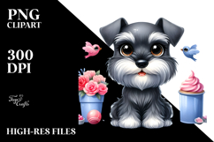 Happy Baby Miniature Schnauzer PNG Product Image 2