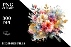 bouquet,Rhododendron Splash Clipart Product Image 3