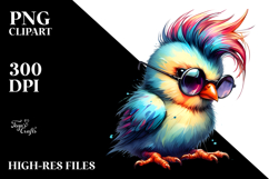 Cute Baby Bird Posing PNG Product Image 2