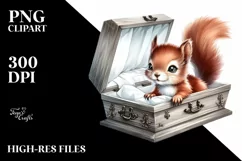 Cute Baby Squirrel for Halloween PNG Product Image 3