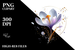 Abstract Crocus Material PNG Product Image 2