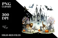 Halloween Castle Mouse, Transparent PNG Product Image 2