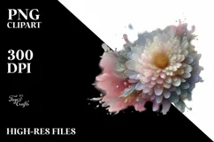 Pastel Chrysanthemum in , Transparent PNG Product Image 3