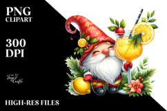 Whimsical Gnome with Lemon PNG Product Image 2