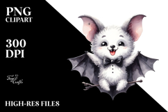Funny Digital Painting with Bat, Artistic PNG Product Image 2