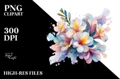 Shiny Freesia Watercolor PNG Product Image 3