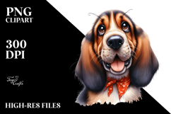 Watercolor Baby Bloodhound PNG Product Image 2