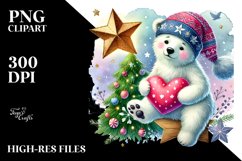 Adorned Polar Bear PNG Product Image 2