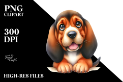 Happy Baby Bloodhound PNG Product Image 2