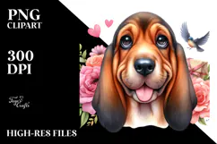 Happy Baby Bloodhound PNG Product Image 2