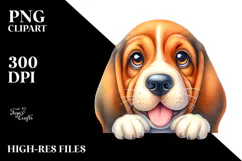 Happy Baby Bloodhound PNG Product Image 2