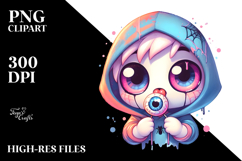 Funny Spider Boy with Eyeball Candy PNG Product Image 2