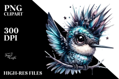 Colorful Hummingbird with Punk Look Product Image 2