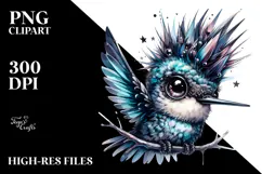 Colorful Hummingbird with Punk Look Product Image 2