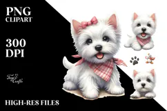 West Highland White Terrier PNG Product Image 2