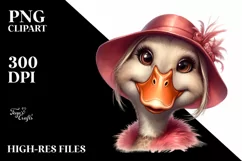 Funny Duck Smiling Portrait | Clipart Product Image 1
