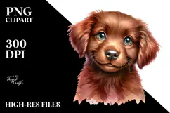 Baby Chesapeake Bay Retriever PNG Product Image 2