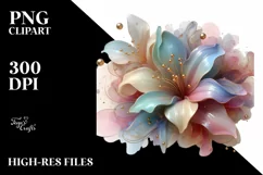Glossy Azalea Made of Material PNG Product Image 1