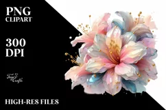 Glossy Azalea Made of Material PNG Product Image 1