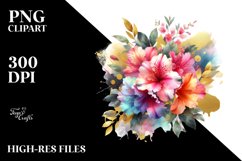 Colorful Abstract Bouquet with Azalea and Splash | Product Image 1