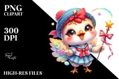 Baby Rooster with Sailor Outfit, Vibrant PNG Product Image 2