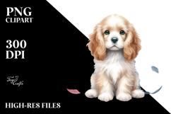 Pastel Cocker Spaniel with Christmas Decorations, Product Image 2