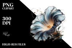 Abstract Glossy Morning Glory PNG Product Image 2