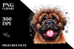 Cute Happy Bullmastiff PNG Product Image 2