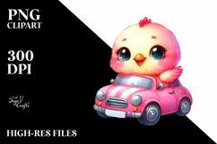 Colorful Baby Chicken PNG Product Image 2