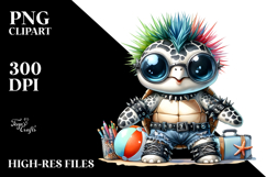 Energetic Baby Turtle, PNG Product Image 2