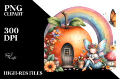 Fruit Rainbow Fairy House Illustration Product Image 2
