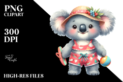 Cute Baby Koala Beachwear PNG Product Image 2