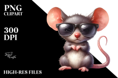 Funny Mouse Sunglasses Clipart Product Image 2