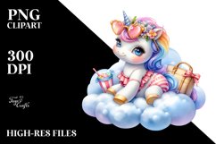 Baby Unicorn Beachwear Clipart Product Image 3