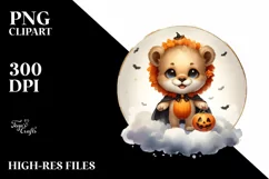 Digital Painting Baby Lion PNG Product Image 3