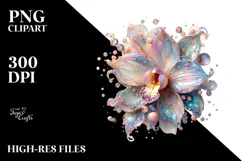 Pastel Orchid in with Metallics, Transparent PNG Product Image 2