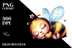 Vibrant Baby Bee Clipart Product Image 2