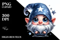 Expressive Gnome Portrait, High-Res PNG Product Image 1