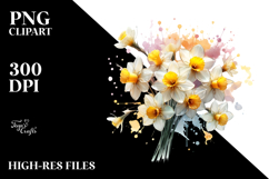 Daffodil Watercolor PNG Product Image 2