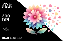 Boho Flower Heart PNG Product Image 2