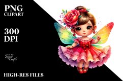 Fairy in Flamenco Dancer&#039;s Outfit PNG Product Image 1