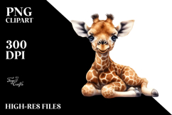 Baby Giraffe PNG Product Image 2
