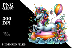Simple Vibrant Unicorn Pumpin Drawing | Clipart Product Image 2